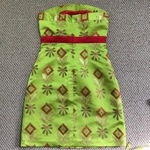 Custom made one of a kind silk dress